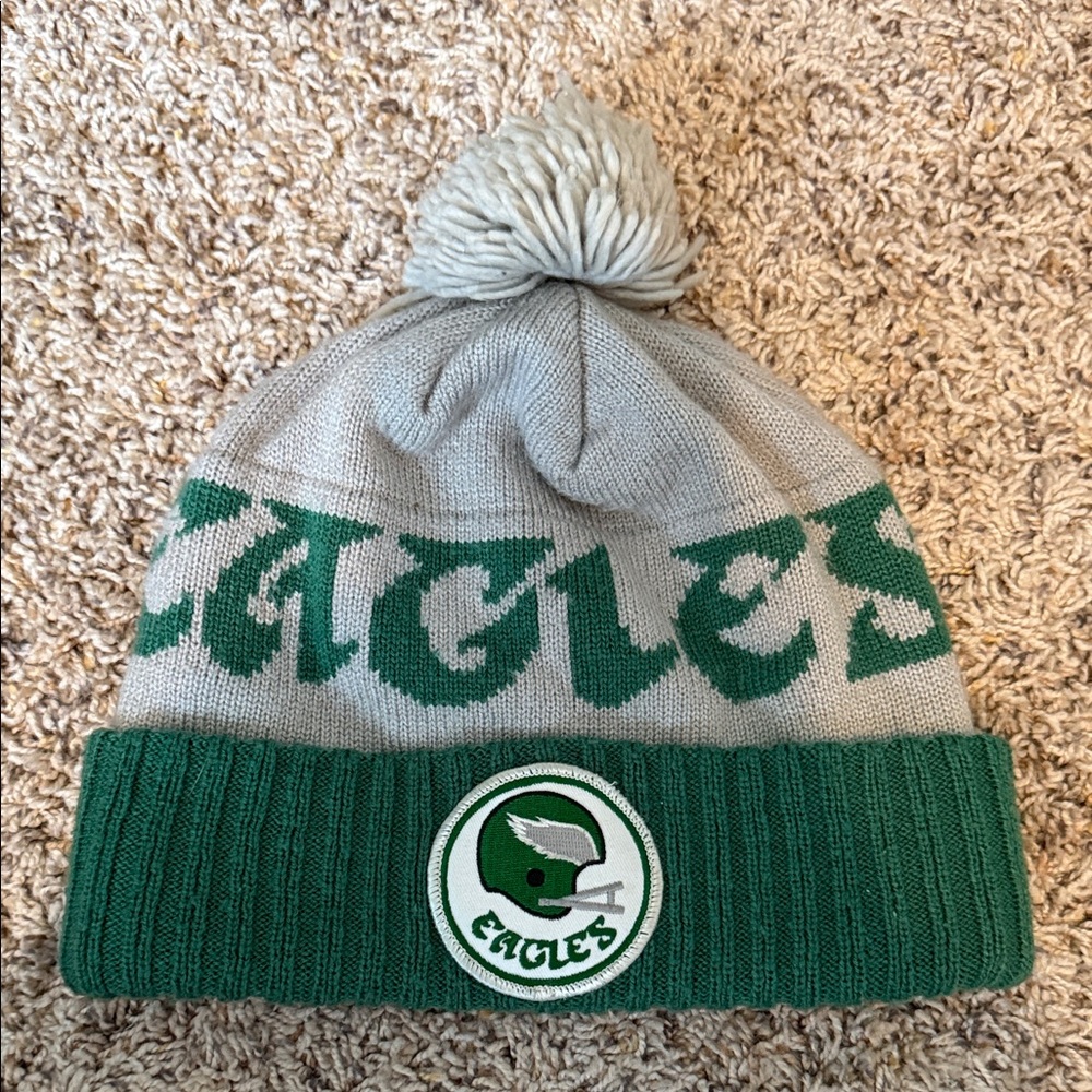 Vintage Eagles Pom Winter Hat